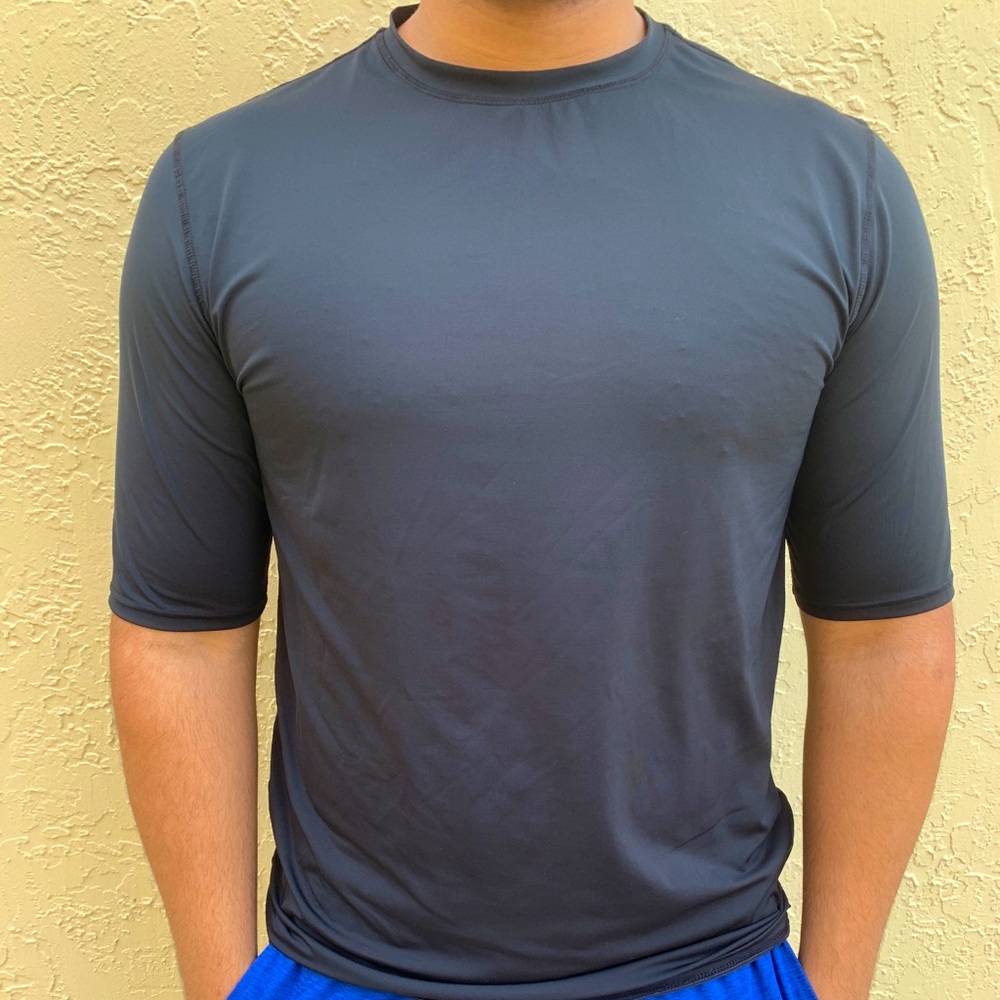 Black swim shirt